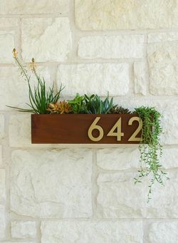 Custom made house number sign