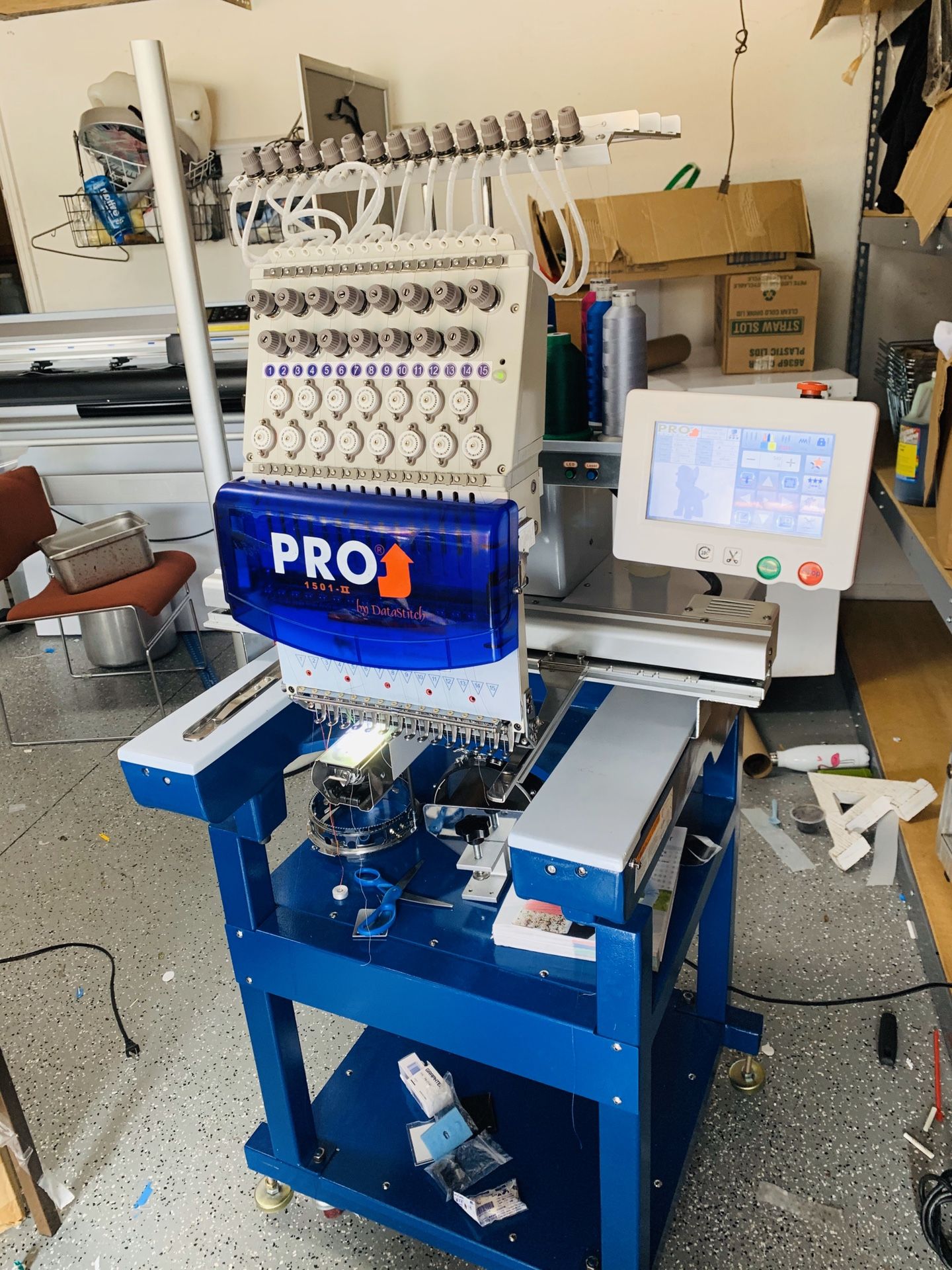 PRO Capsule 1501 II Single Head Embroidery Machine Commercial