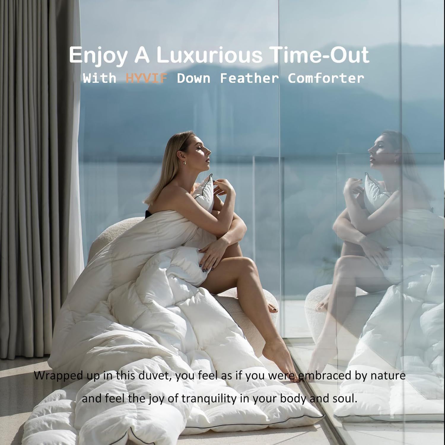 King Luxury Down Feather Comforter firm price