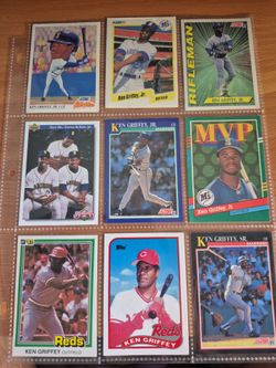 Ken Griifey Jr/Sr Baseball Cards