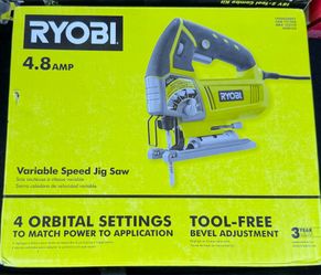 Ryobi 4.8 Amp Variable Speed Jig Saw
