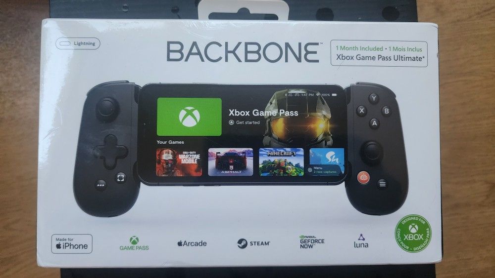 Backbone X Box controller for I Phone (FACTORY SEALED) W/One Month Free