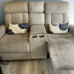 Light Gray Recliner 