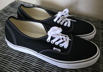Vans Authentic Black Canvas Sneakers