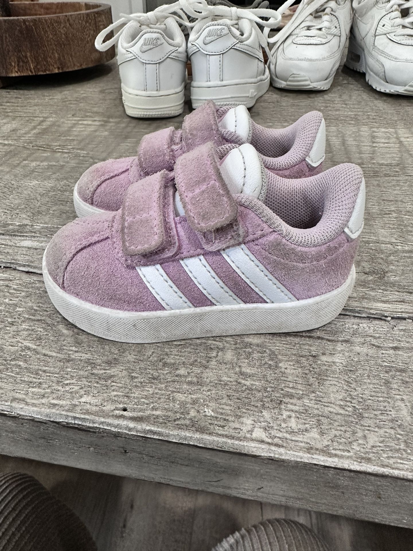 Adidas Toddler Girl Size 4 Sneakers