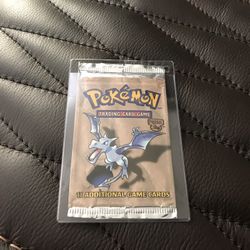 Pokémon Fossil Vintage Pack Wrapper (opened)