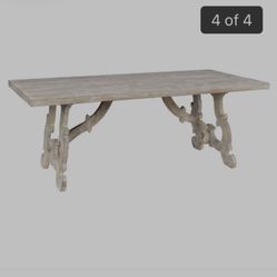 Solid Wood Dining Table And Bench