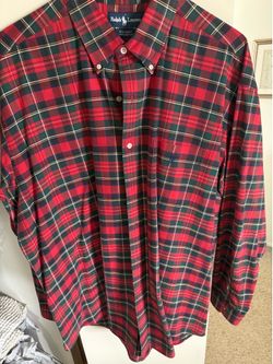 XL Red Polo Ralph Lauren Button up
