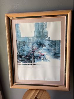 "The Waterfall-II" Print by American artist Michael Atkinson