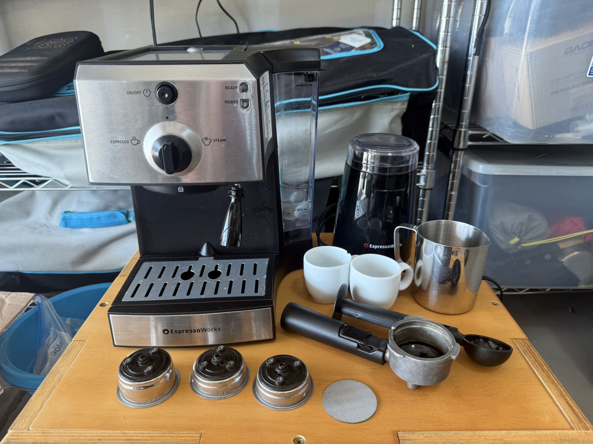 EspressoWorks Espresso Machine With Accessories