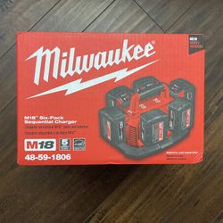 New Milwaukee 6-Port Sequential Battery Charger
