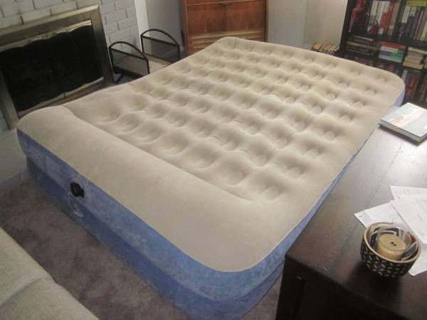 INTEX Queen Size Double High air mattress with built in pillows