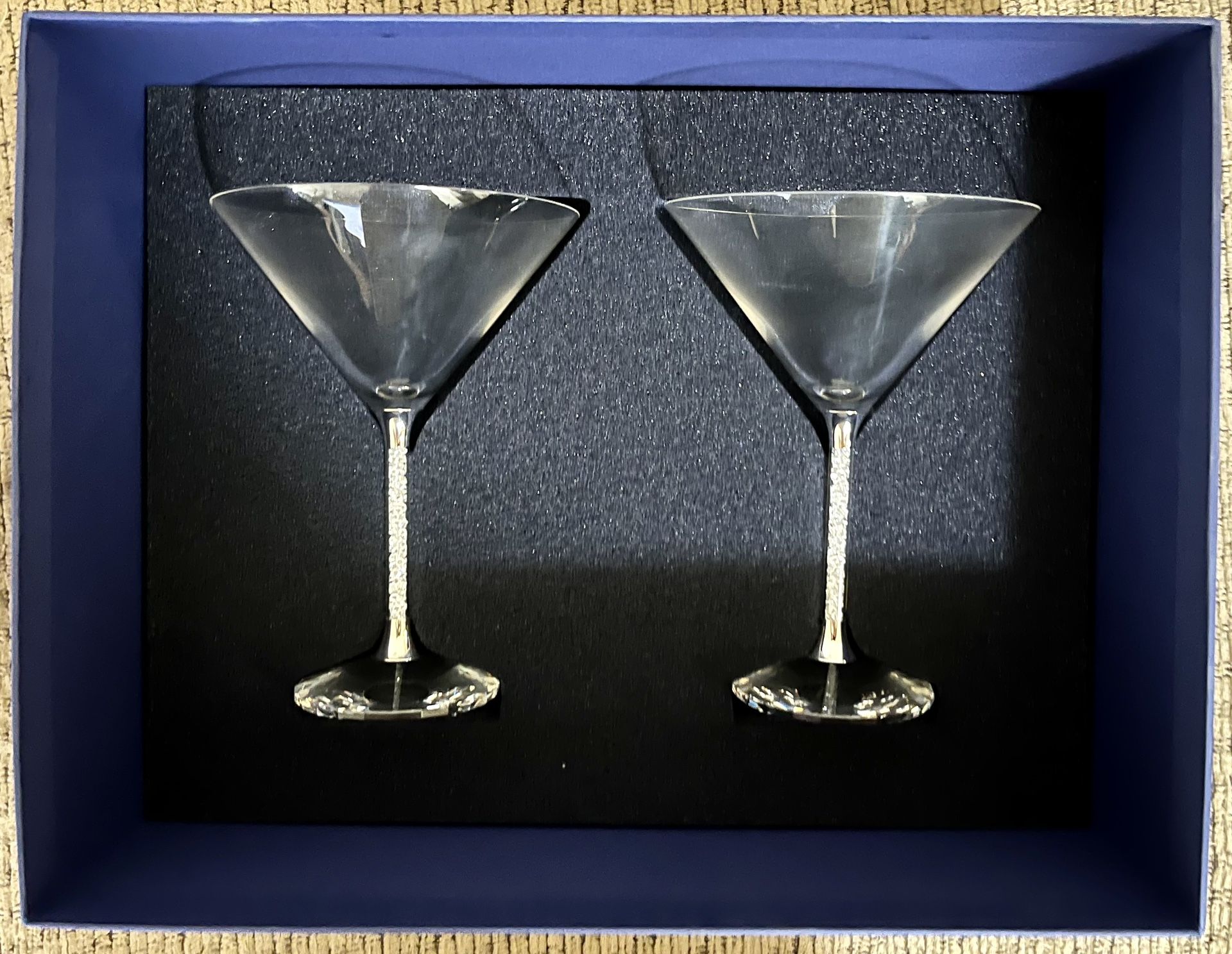 Swarovski Crystal Martini Glasses