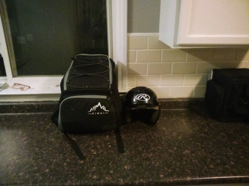 Himal Baseball Bag and Rawlings Helmet