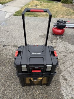 Bauer Rolling Tool Box with Telescoping Handle