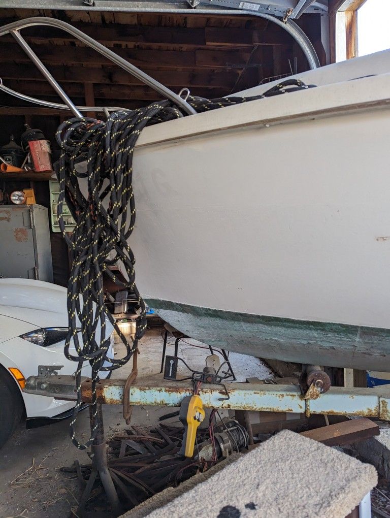 Free fiberglass boat & trailer for Sale in San Diego, CA OfferUp