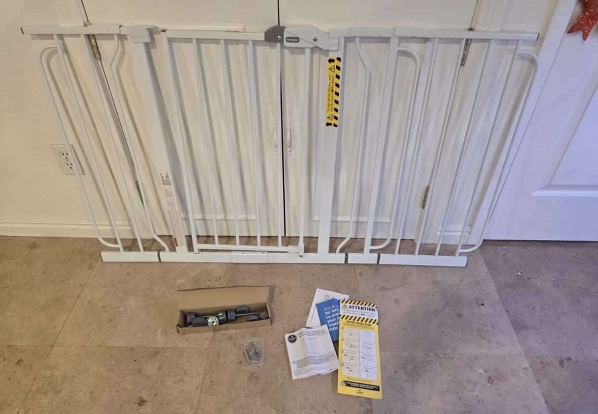 Brand New 56" Extra Wide Walk Through Baby Gate