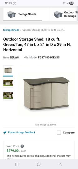 Rubber Maid storage shed