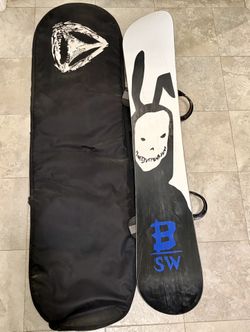 *RARE* Burton Shaun White 151  Snowboard "Donnie Darko" Made in Austria w/LTD Bindings + Bag…ie whitespace