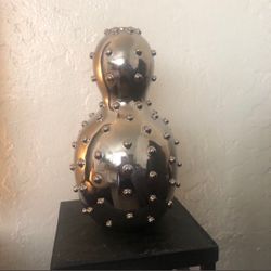 Johnathan Adler Knots Metal Glaze Ceramic Vase