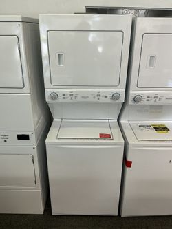 Frigidaire  3.9 cu. ft. Washer and 5.5 cu. ft. Electric Dryer Combo in White with Quick Wash & Dry Cycle and MaxFill Wash Cycle 581