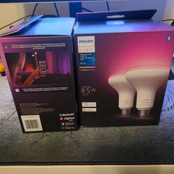 Philips Hue BR30 Smart LED Bulbs (2pack)-White and Color Ambiance