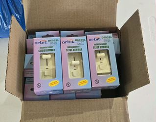 Orbit D603SL-W Slide Dimmer 3-Way with Led and Switch White