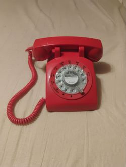Vintage red telephone