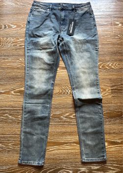 Serenede Men's Medium Wash Stretch Skinny Slim Fit Denim Jeans Size 36 NWT