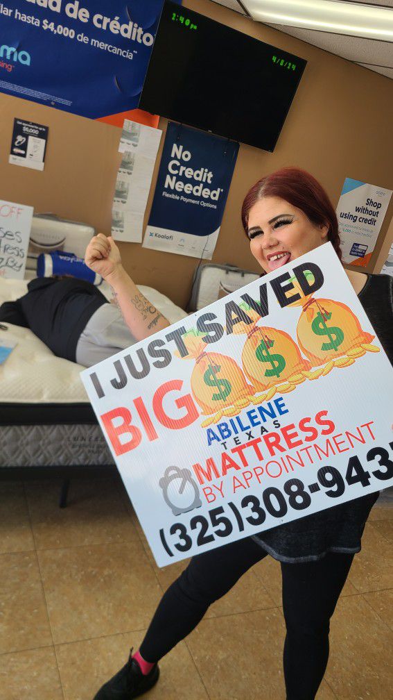 Replace your mattress TODAY and sleep on a new one tonight!! 
