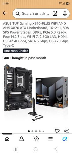 Tuff gaming motherboard x870