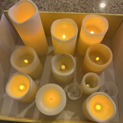 Flameless Candles Lot of 12