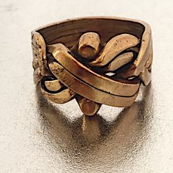 Massive 10k Gold Band Ring 7.4 Grams