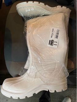 NIB Heartland Marine TUFF Steel Toe Waterproof Work Boots (Size 11) – White