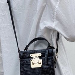 Korean New Crocodile Pattern Box Popular Messenger Bag 