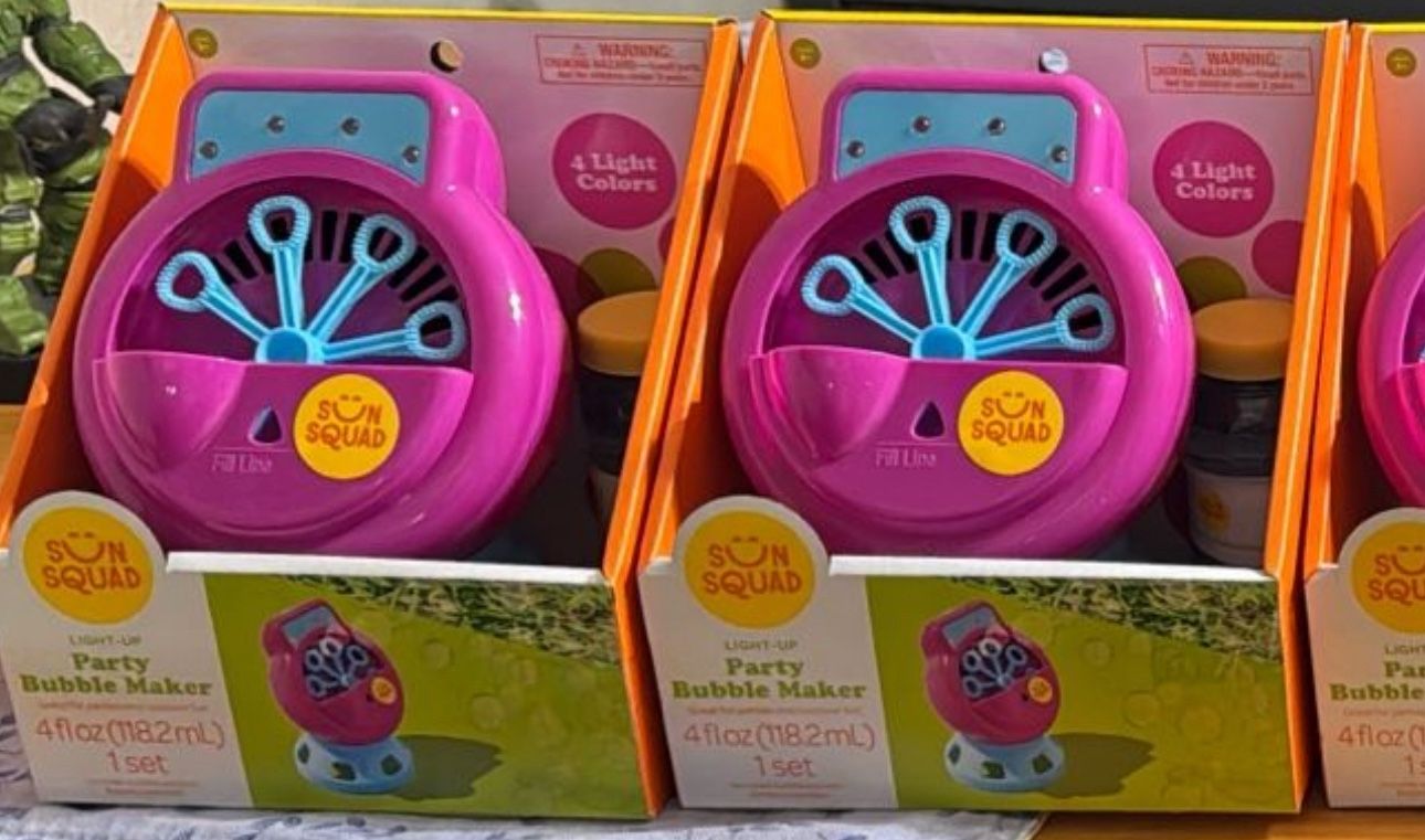 Light Up Party Bubble Machine