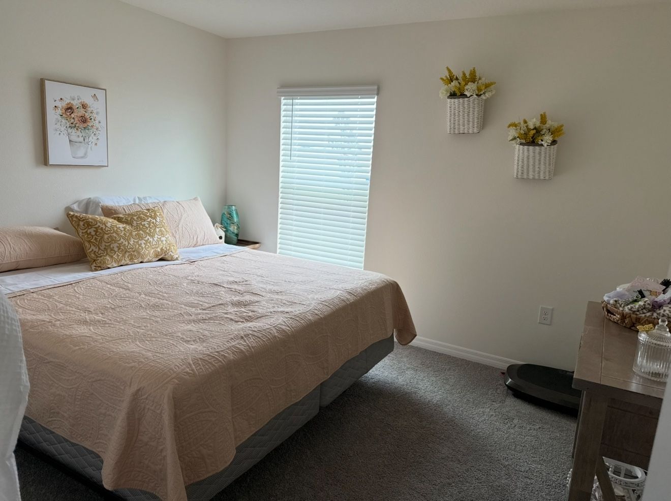 King Size Bed Mattress Used Twice & Metal Frame