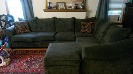 Large dark grey sectional