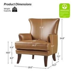 Brand New Vegan Leather Armchair 