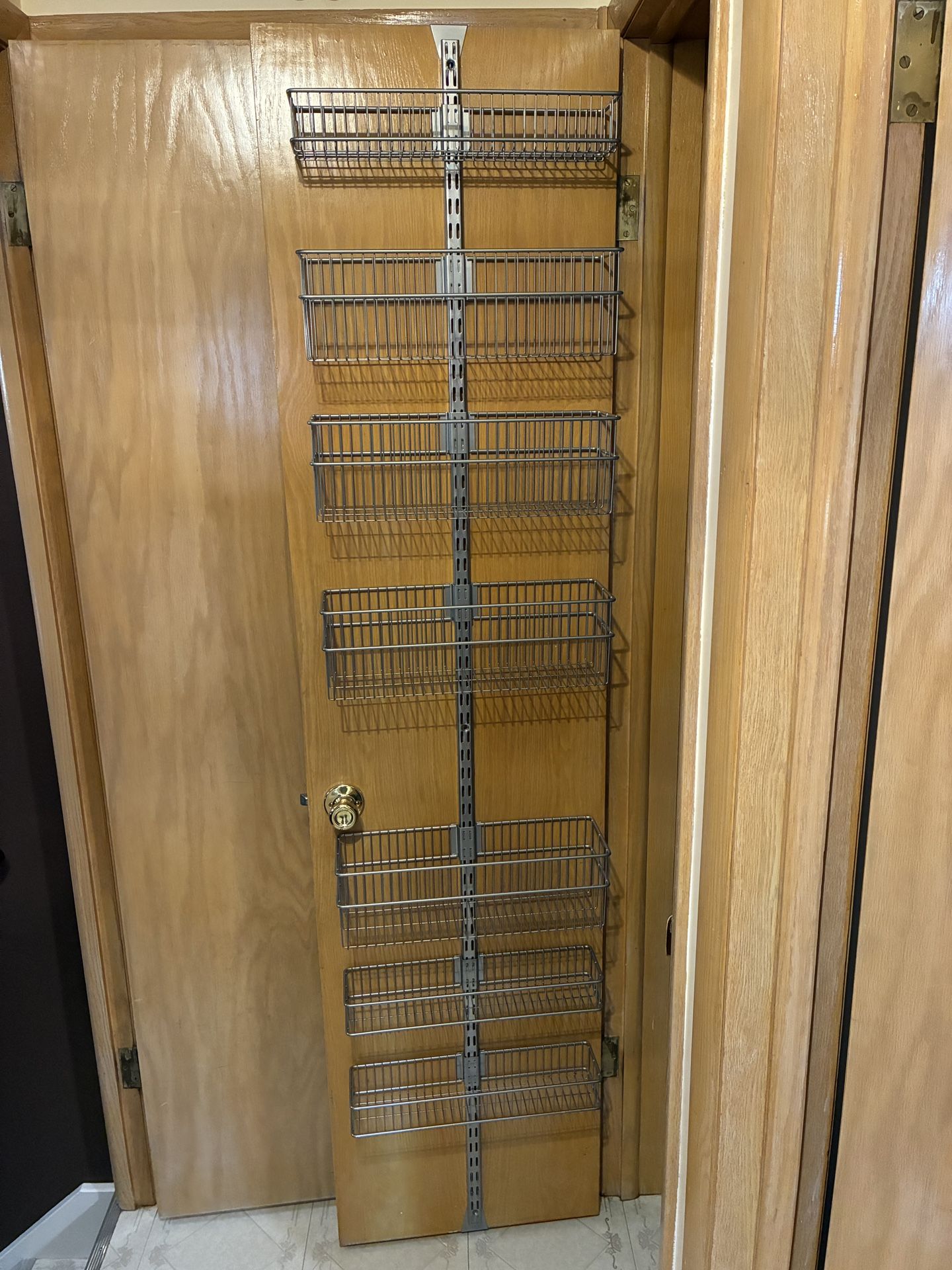 Container Store Elfa Utility Over the Door Rack