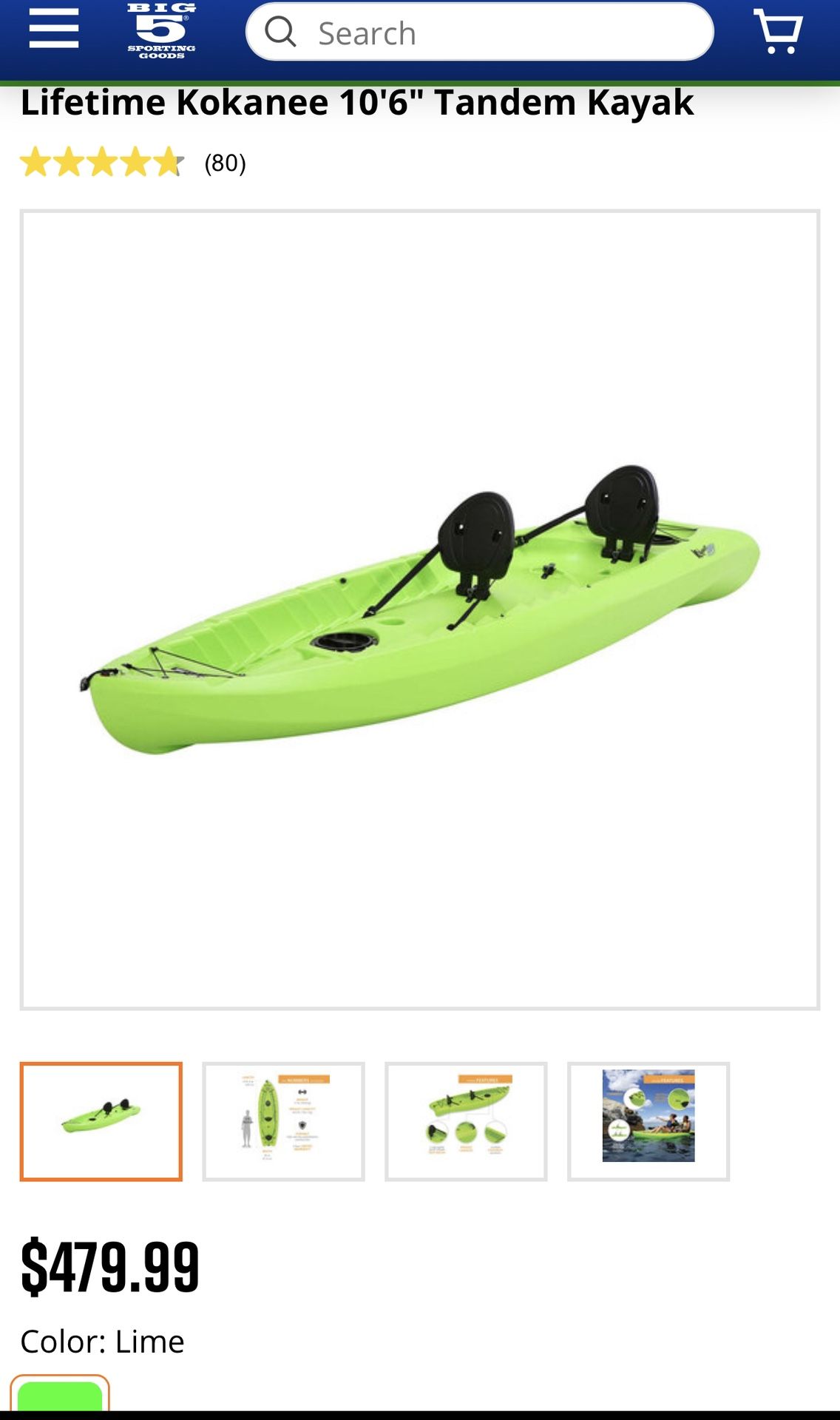 Lifetime Kokanee 10'6" Tandem Kayak