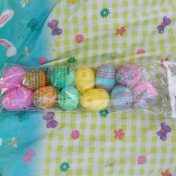 Decorative Plastic Assortment Of Eggs