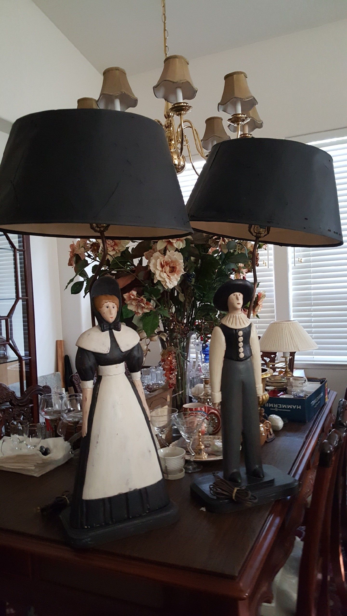 Antique Vintage Pilgram Lamps(2)