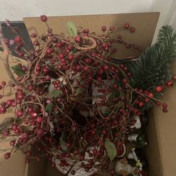 Box Of Christmas Decor 