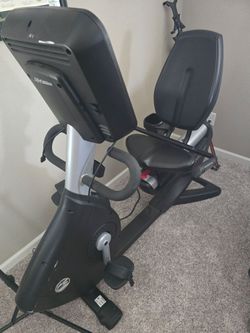 Recumbent bike.