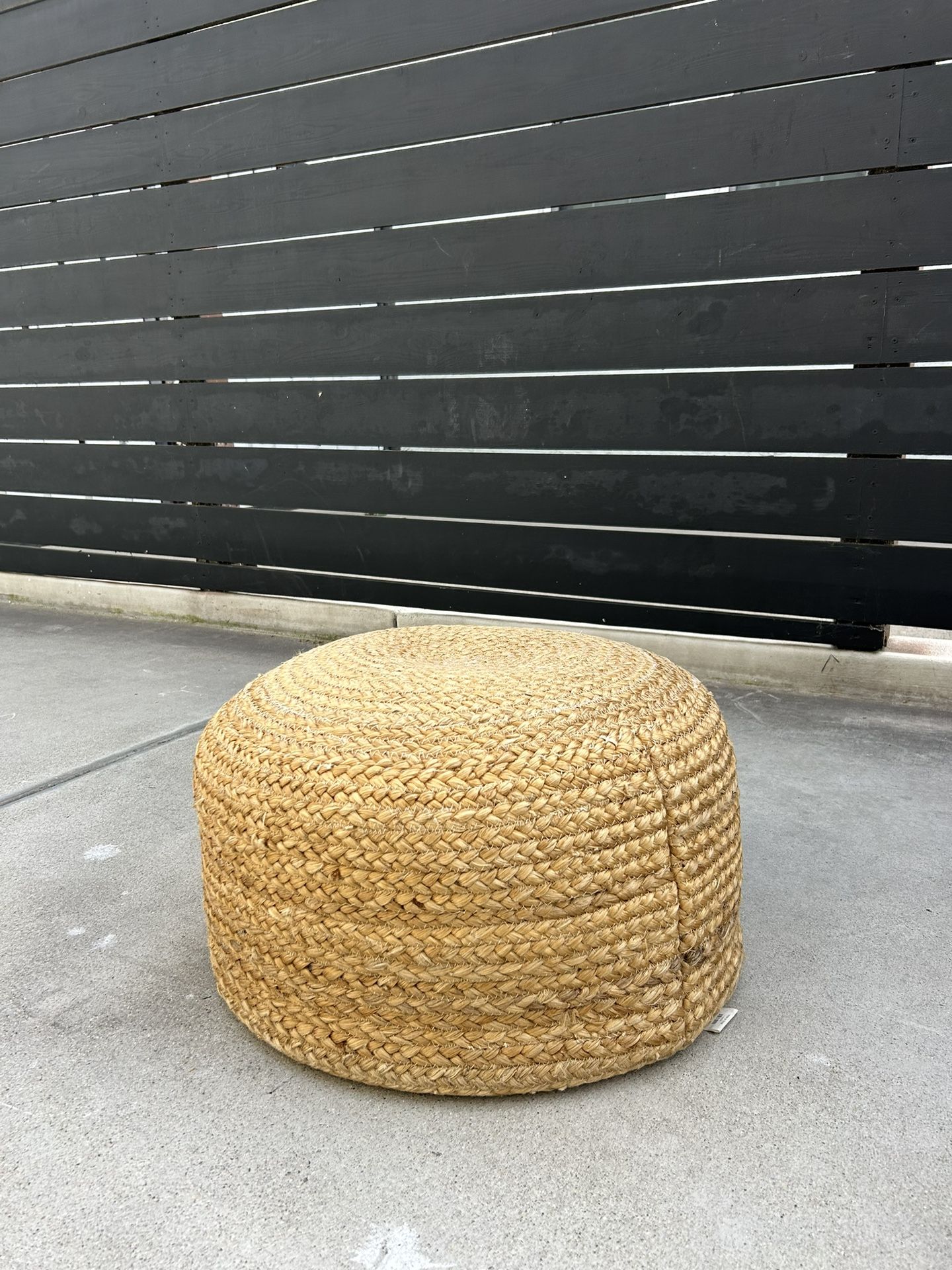 rattan ottoman