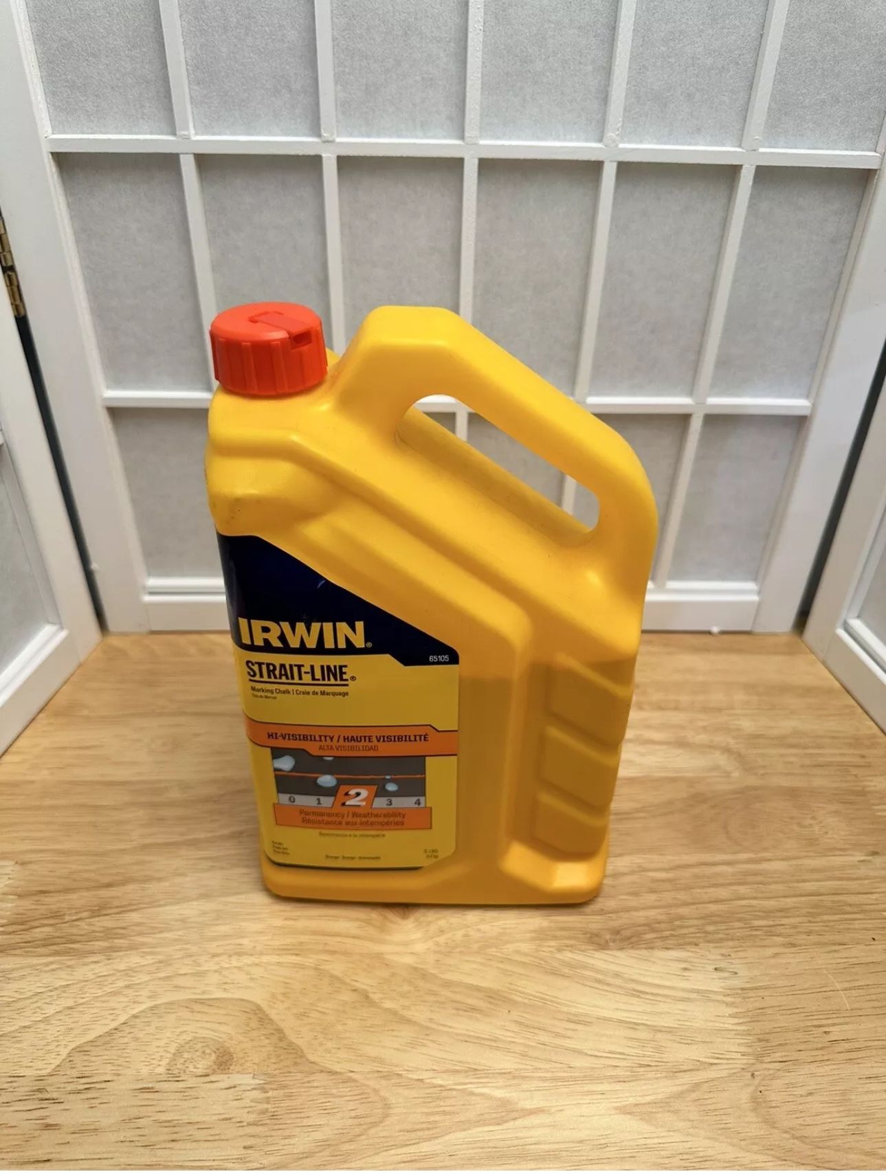 IRWIN STRAIT-LINE HI-VISIBILITY ORANGE MARKING CHALK – 5LBS Refill Bottle
