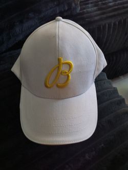 Vintage Breitling 1884 Hat Advertising Cap Strapback White & Yellow With Logo Brand New