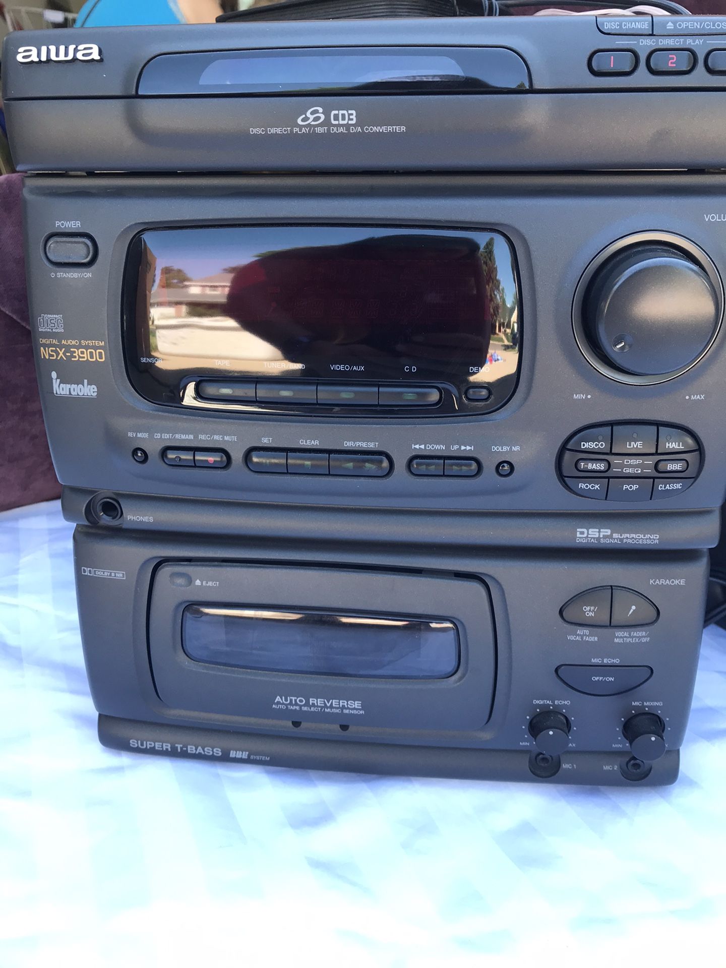 Aiwa CD and tape stereo system