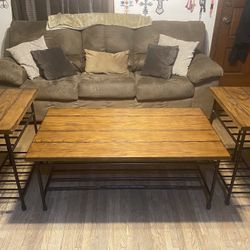 COFFEE TABLE WITH 2 END TABLES SET